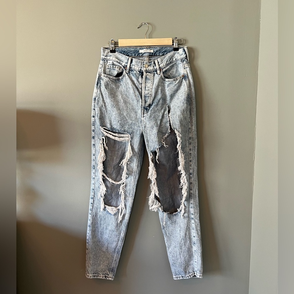 PacSun Ultra High Rise Extreme Distressed Jeans
